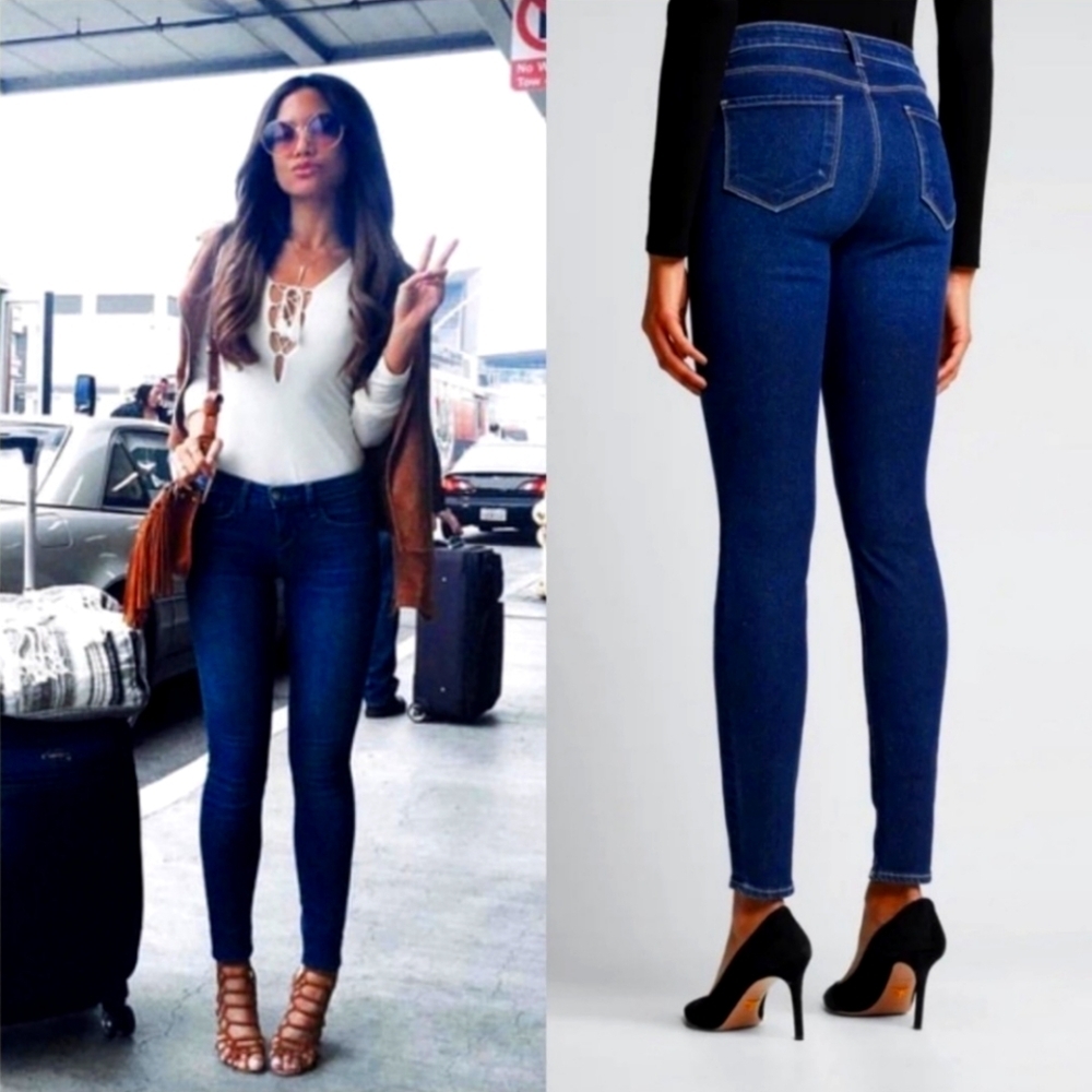 L'AGENCE Marguerite Super Stretch Skinny Luxury High Waist Womens Jeans Chic